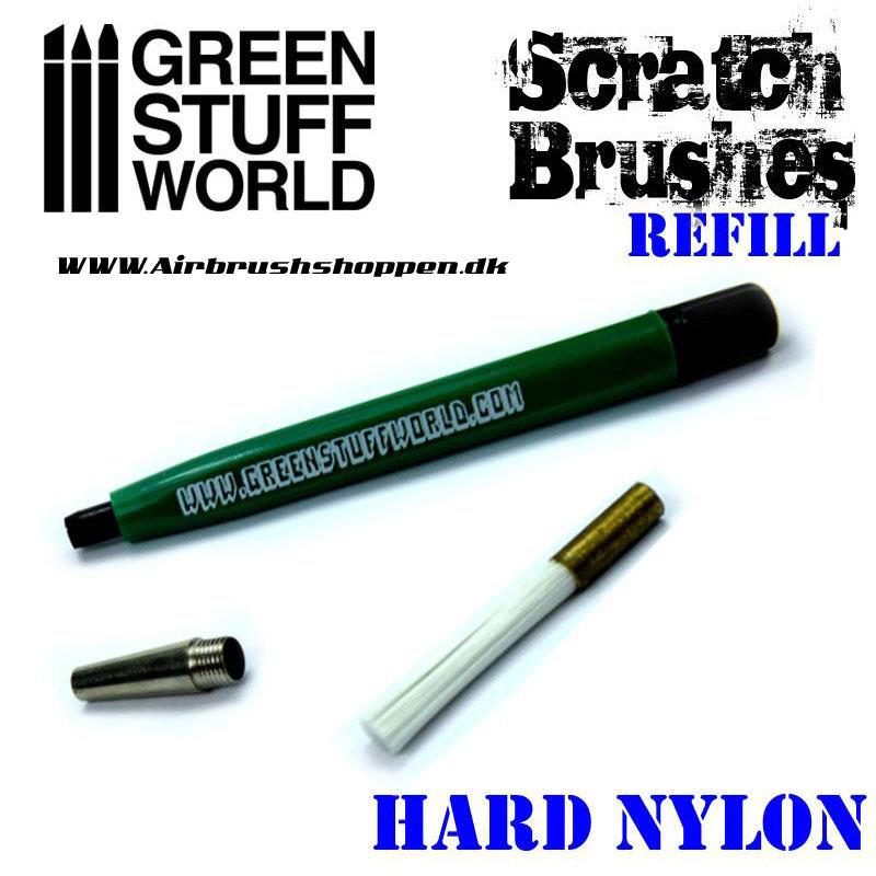 Scratch Brush Set Refill Hard nylon 5 stk